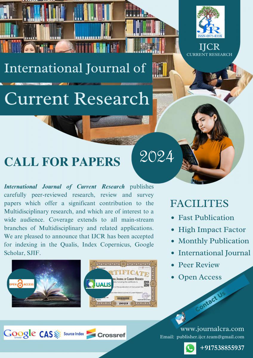 CALL FOR PAPERS OCTOBER 2024 International Journal of Current Research